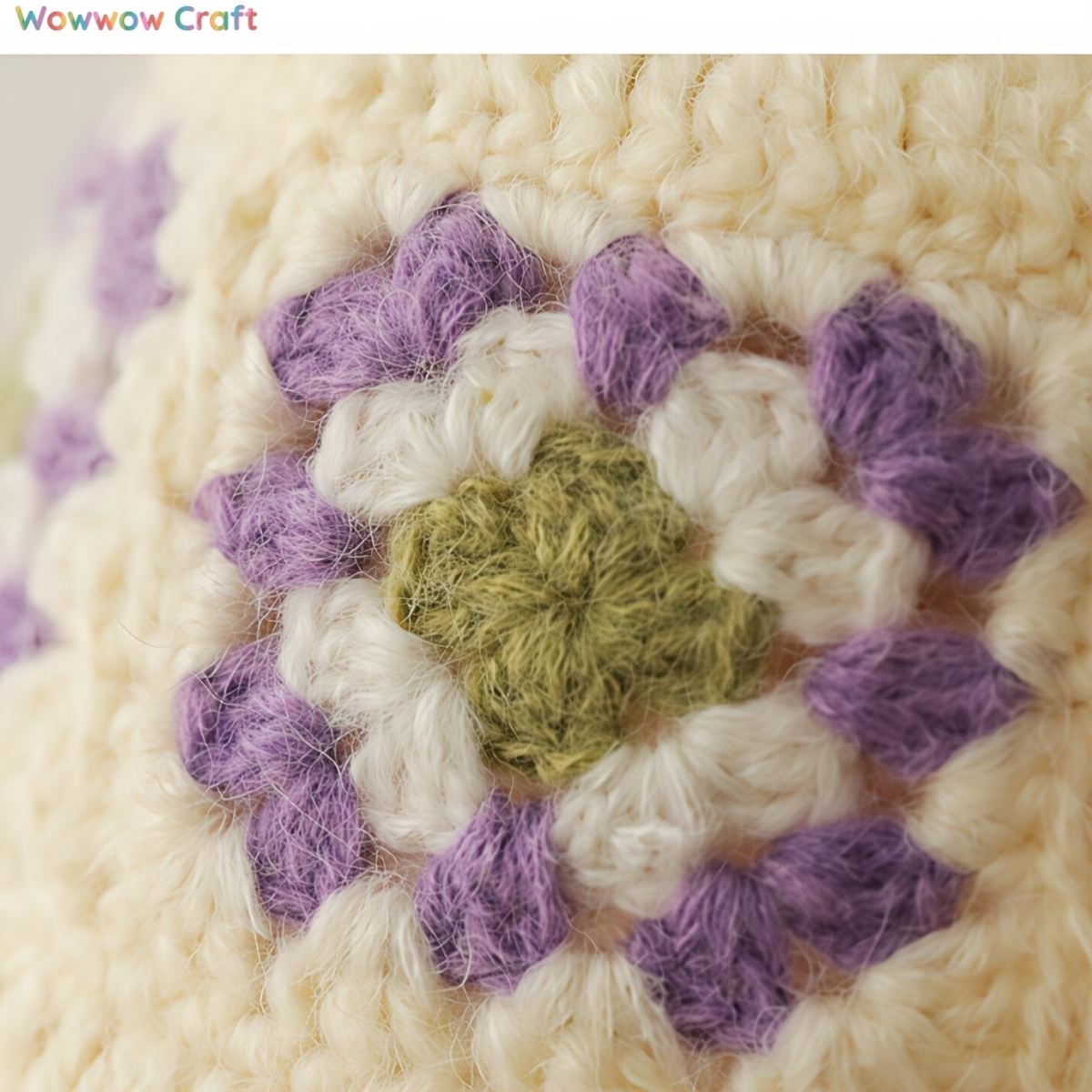 Crochet Hat,Granny Square Crocheted Bucket Hat - Crochet Hat